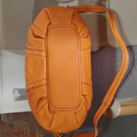 orYANY Orange Leather Shoulder Bag/Crossbody - Picture 4 of 9